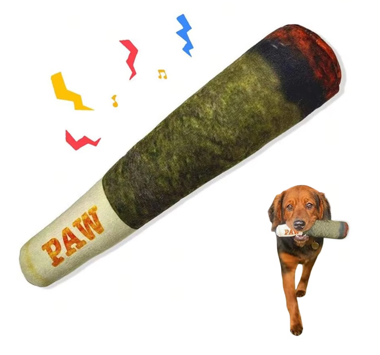 PAW Blunt Dog Plush Squeak Toy