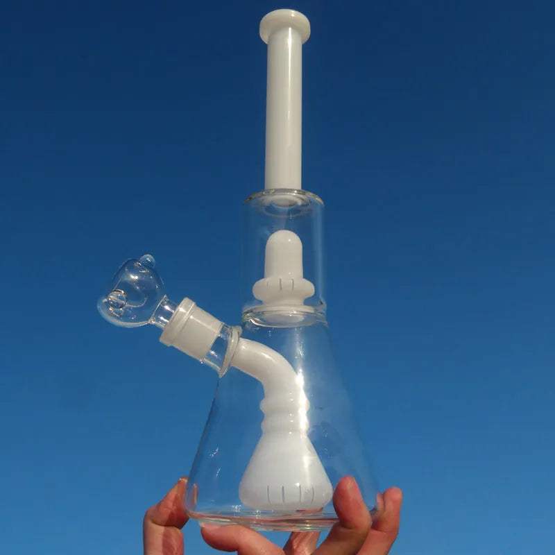 The White Bubbler Beaker Bong