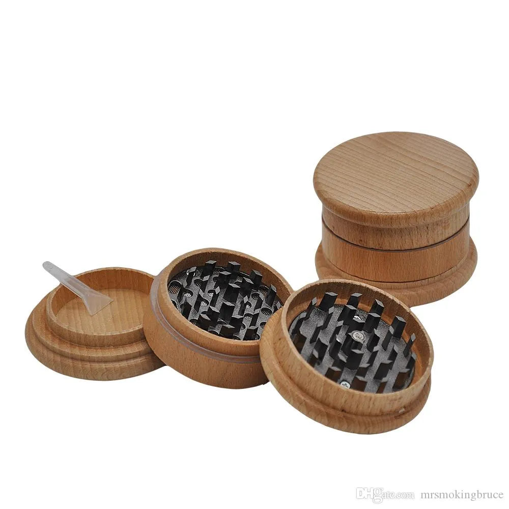 CHROMIUM CRUSHER Natural Wood - 3 Layer Grinder