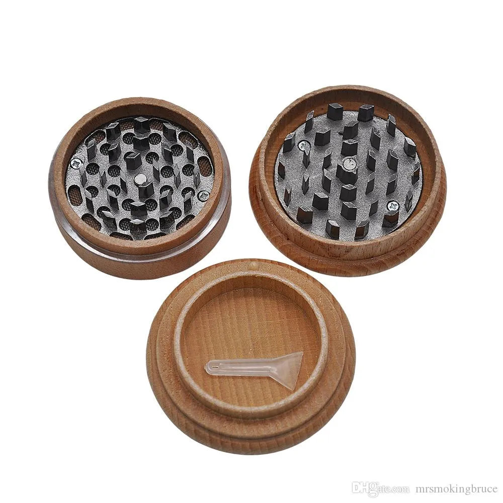 CHROMIUM CRUSHER Natural Wood - 3 Layer Grinder