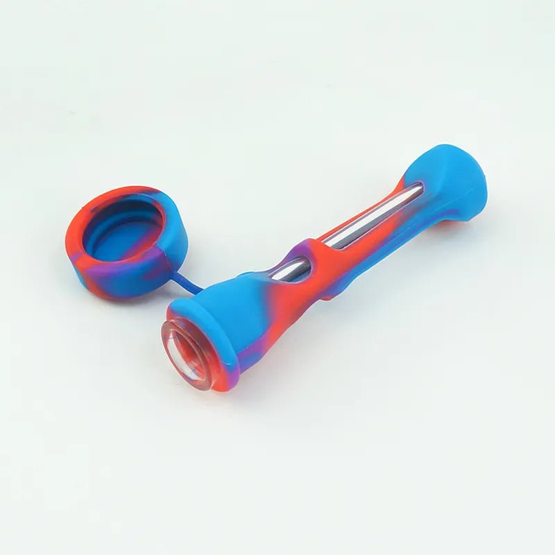 Psychedelic Silicone Glass Hybrid One-Hitter